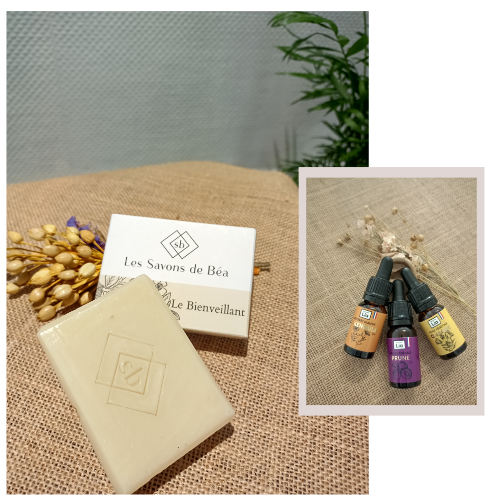 Bannière savons & huiles naturelles