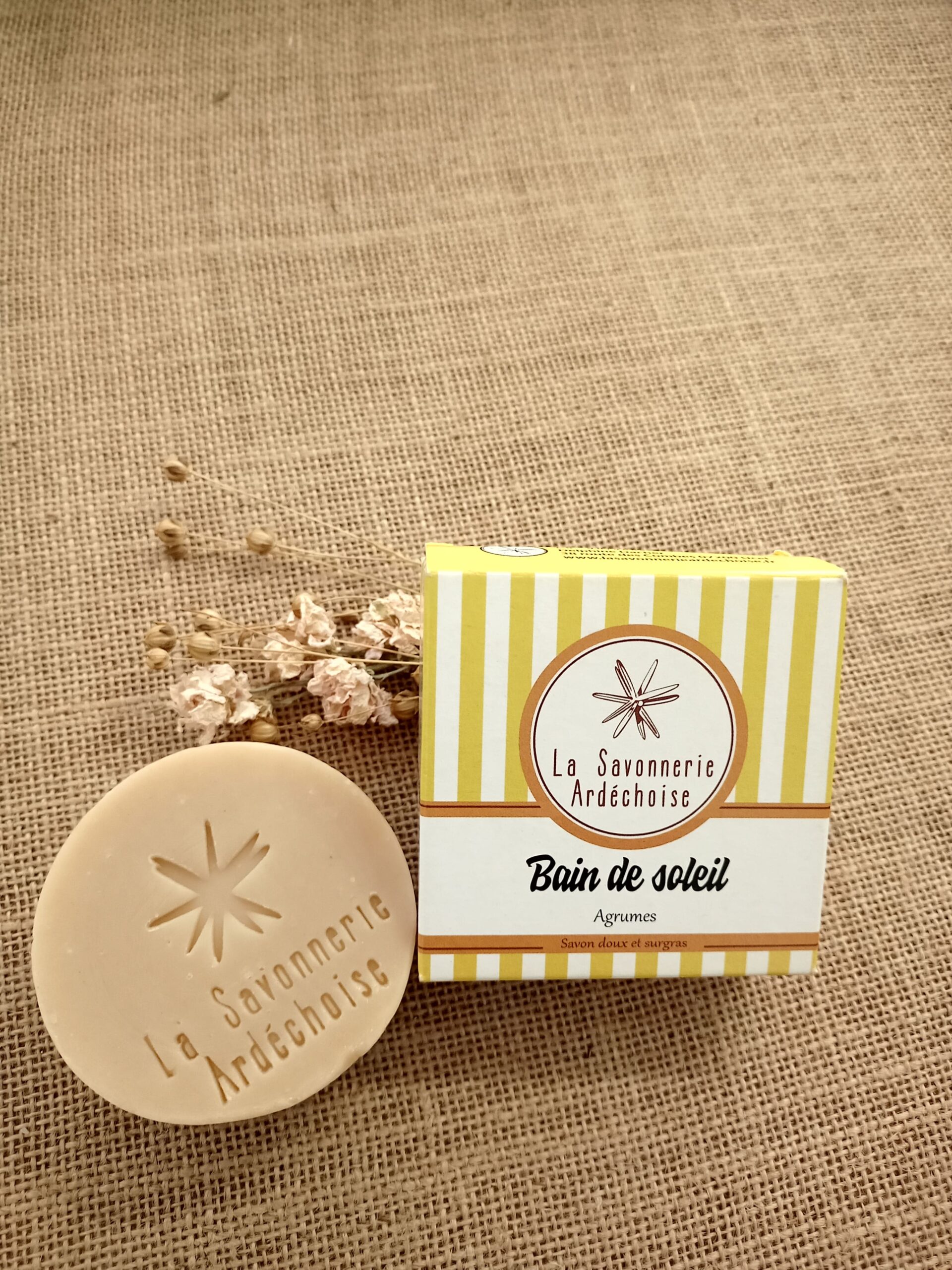 bain de soleil savon naturel